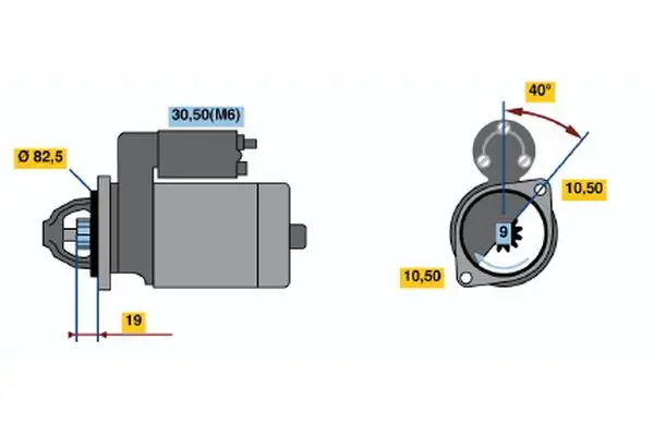 BOSCH 0001109031 Marş Motoru