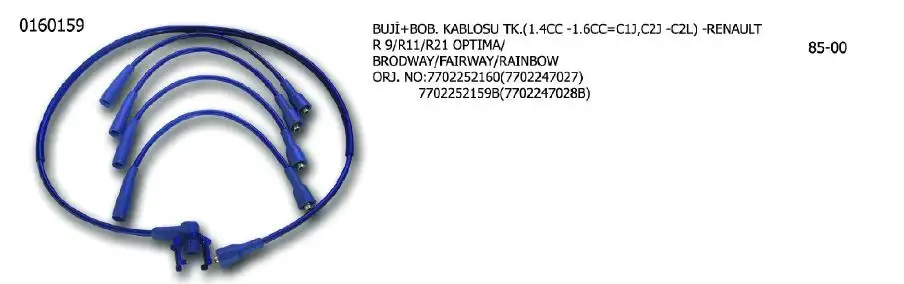 ÜNÜVAR 0160159 Buji Kablosu