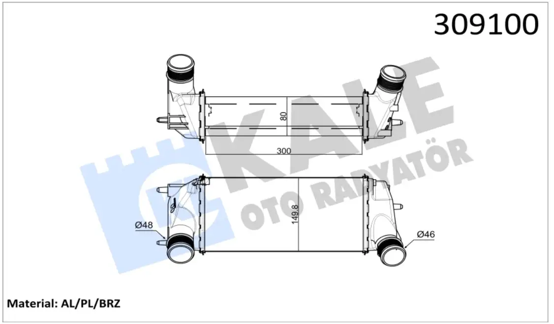 KALE 020CAC130 Turbo Radyatörü