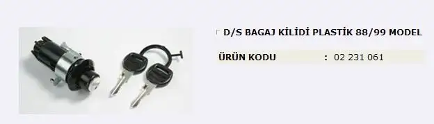 MITA 02231061 Bagaj Kilidi 7593655