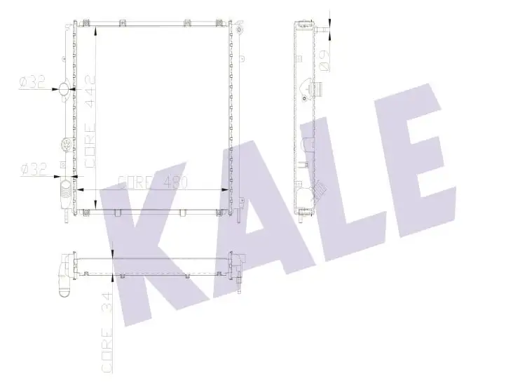 KALE 0405061AB Radyatör