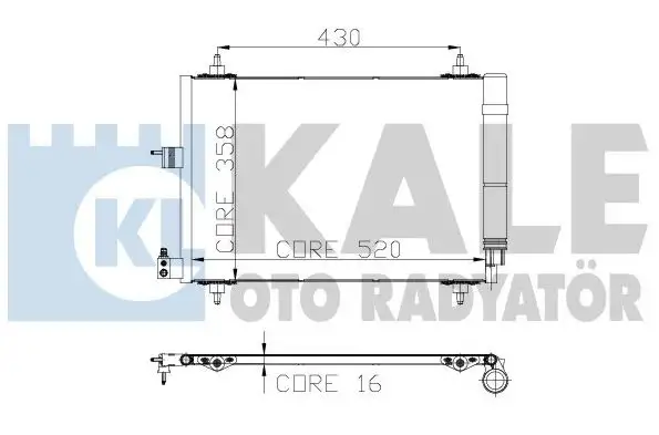 KALE 040ABC020 Klima Radyatörü