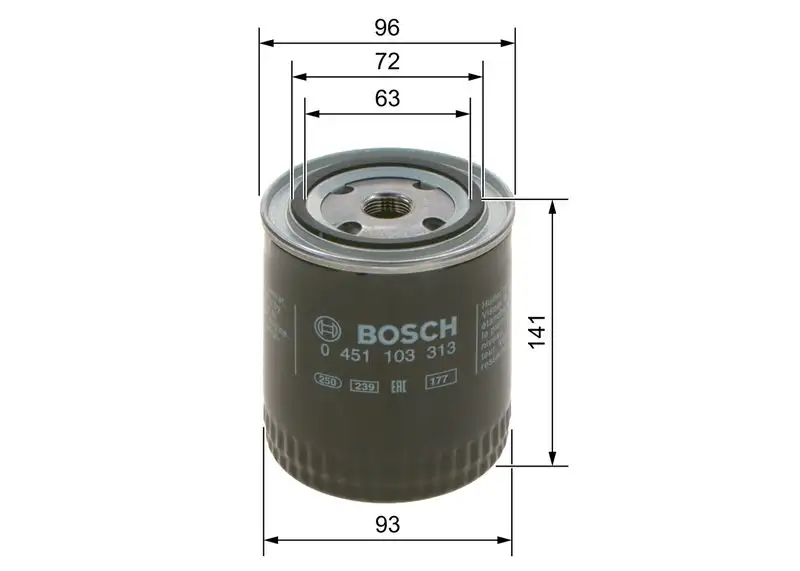 BOSCH 0451103313 Yağ Filtresi