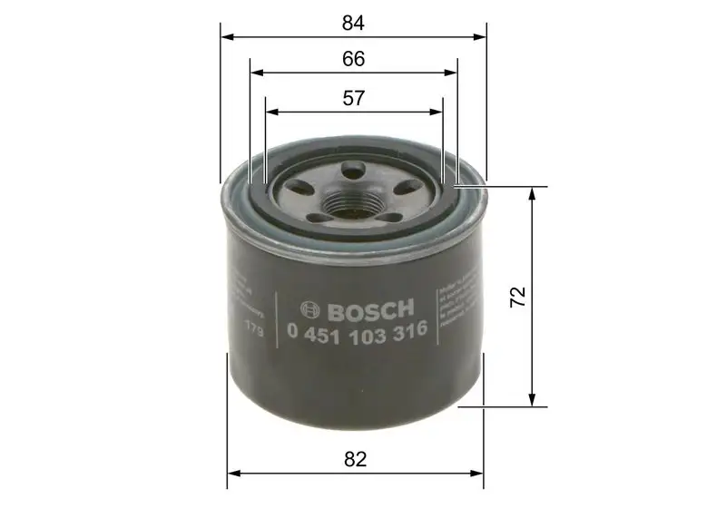 BOSCH 0451103316 Yağ Filtresi
