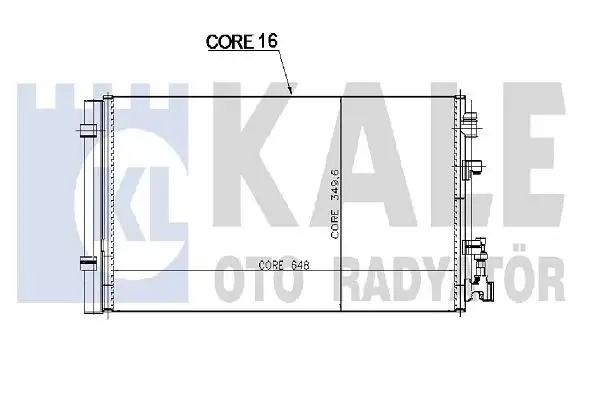 KALE 050ABC055 Klima Radyatörü