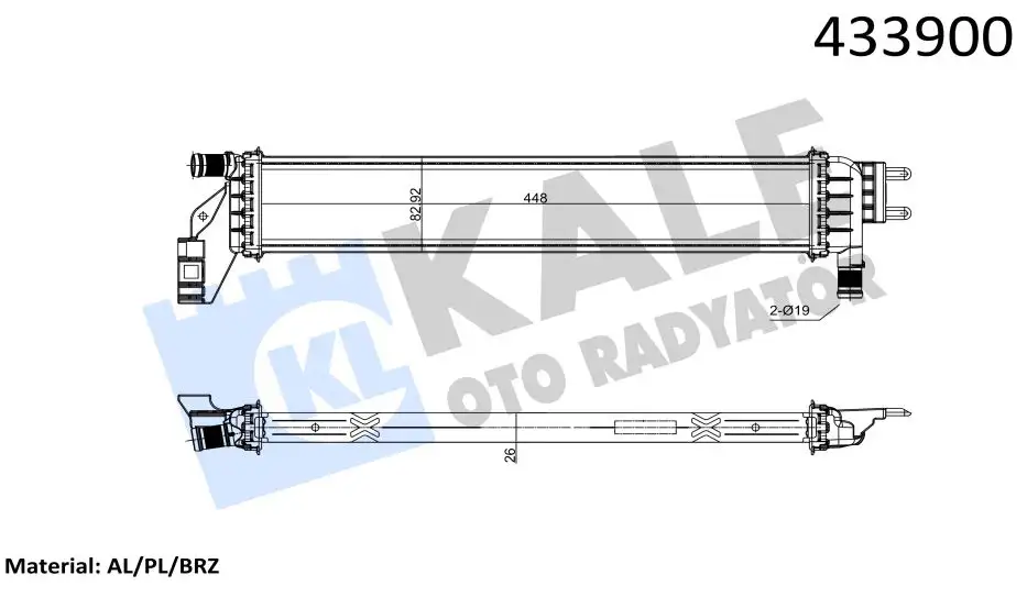 KALE 0559221AB Turbo Radyatörü