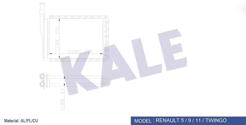 KALE 0581852AL Kalorifer Radyatörü