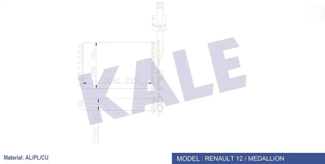 KALE 0584872AL Kalorifer Radyatörü