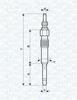 MAGNETI MARELLI 060900140606 Kızdırma Bujisi
