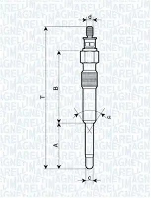 MAGNETI MARELLI 060900170606 Kızdırma Bujisi