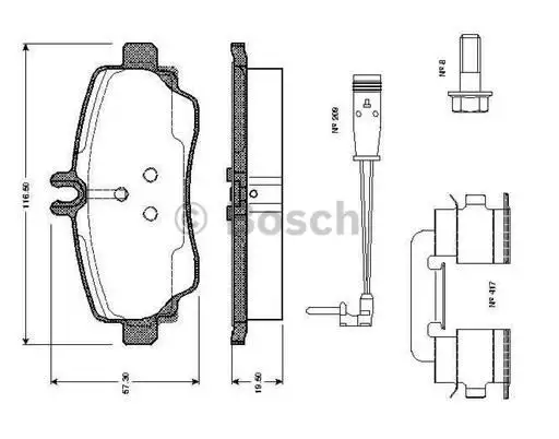 BOSCH 0986424469 Ön Fren Balatası