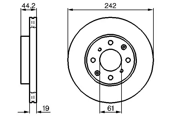 BOSCH 0986478503 Ön Fren Diski