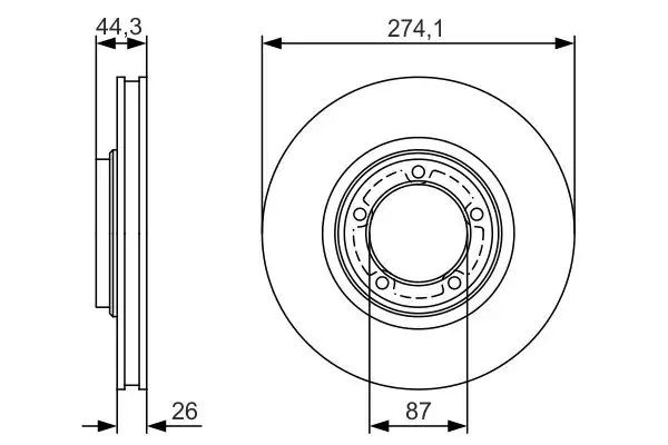 BOSCH 0986479S79 Ön Fren Diski 581294A200