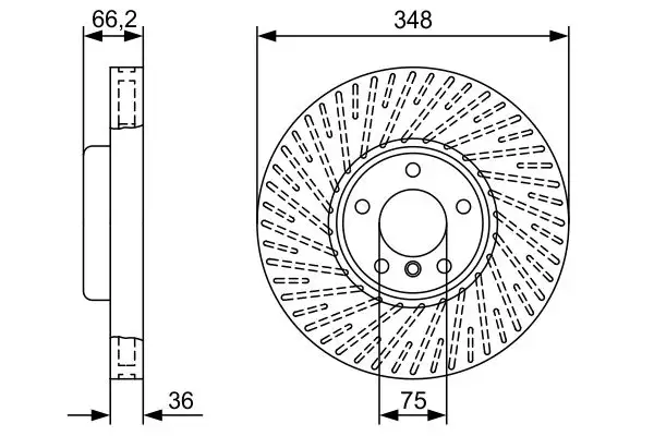 BOSCH 0986479W19 Ön Fren Diski (Sol) 34116898729