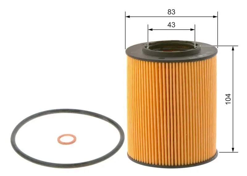 BOSCH 09864B7017 Yağ Filtresi