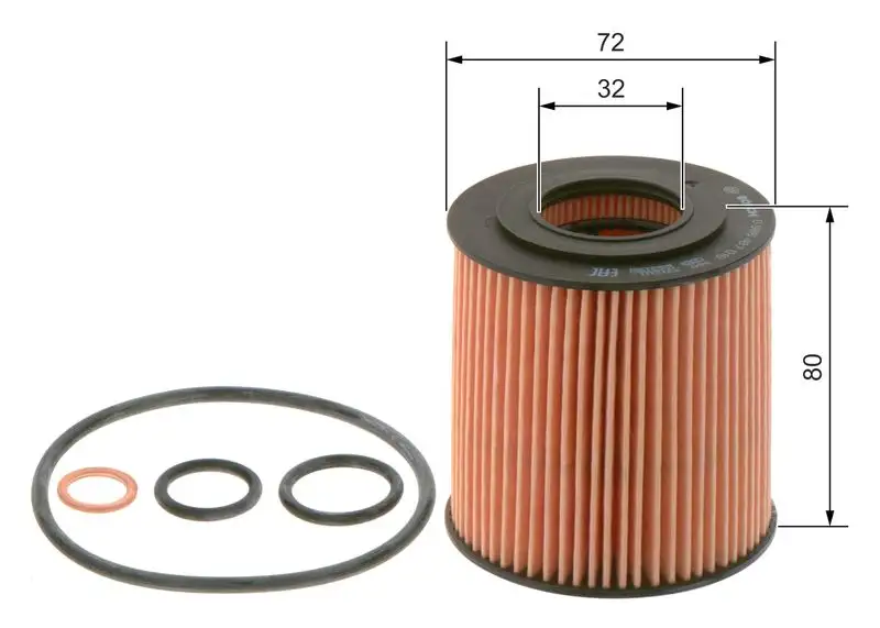 BOSCH 09864B7018 Yağ Filtresi