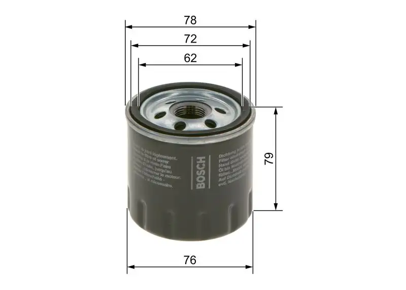 BOSCH 09864B7043 Yağ Filtresi