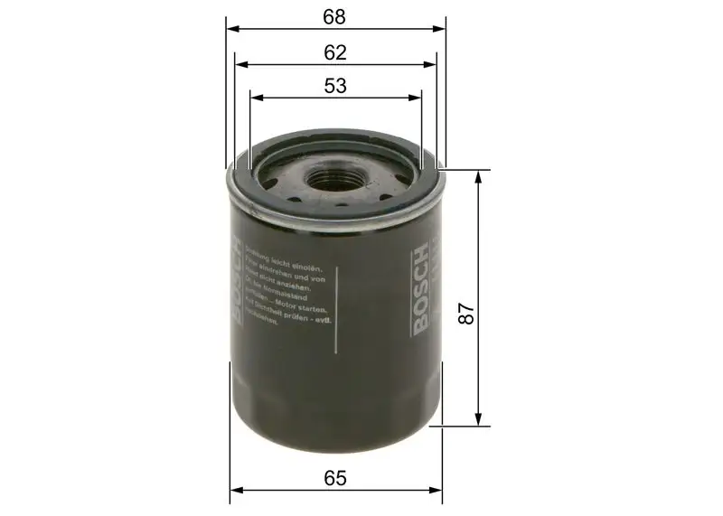 BOSCH 09864B7065 Yağ Filtresi
