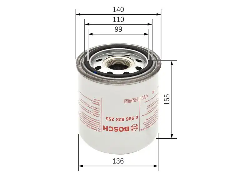 BOSCH 0986628255 Hava Kurutucu Filtresi