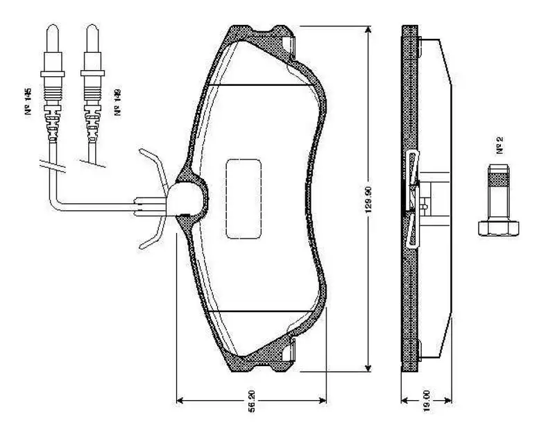 BOSCH 0986TB2042 Ön Fren Balatası 425154