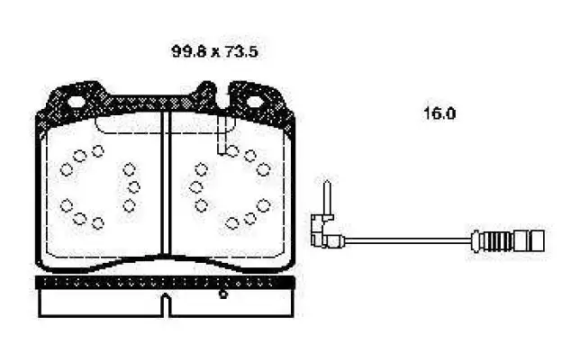 BOSCH 0986TB2663 Ön Fren Balatası A0004201220