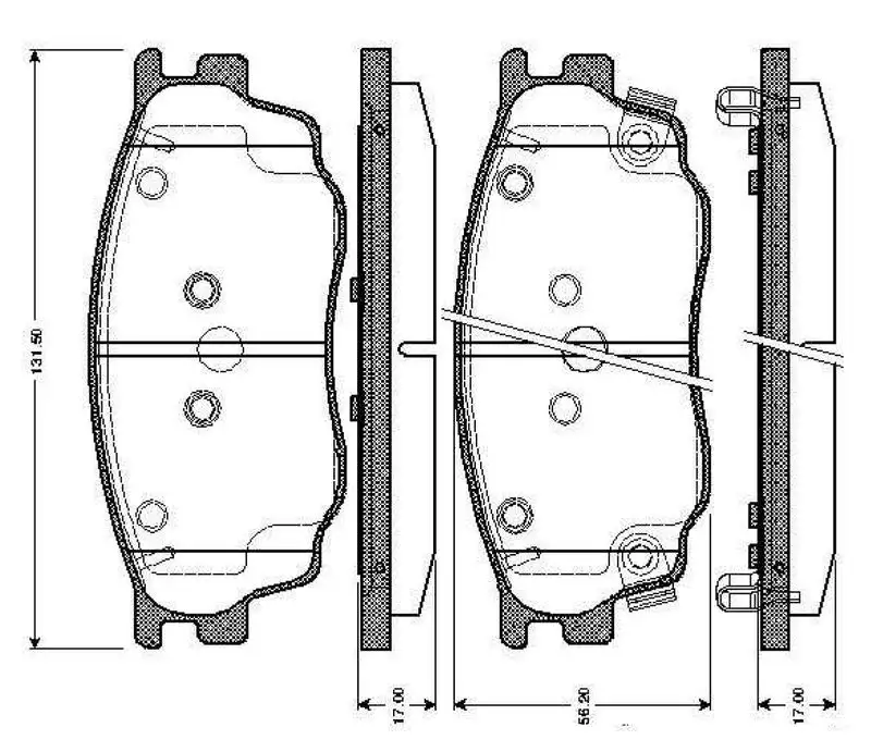 BOSCH 0986TB2822 Ön Fren Balatası