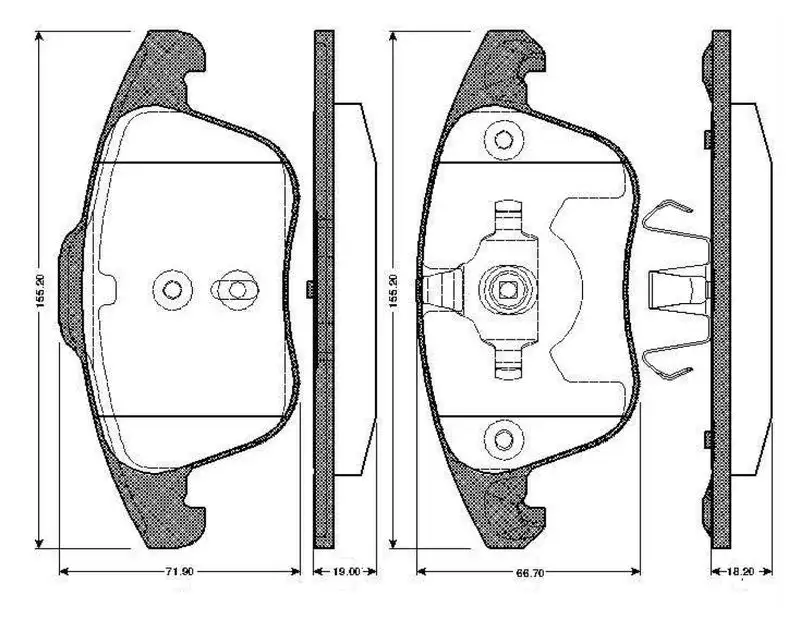 BOSCH 0986TB2950 Ön Fren Balatası 425397