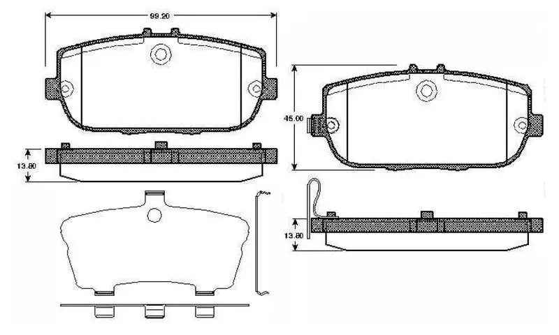 BOSCH 0986TB2970 Arka Fren Balatası NFY72643Z