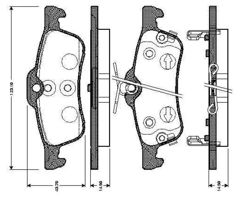 BOSCH 0986TB3073 Arka Fren Balatası 044660D010