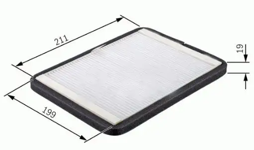 BOSCH 0986TF0110 Polen Filtresi