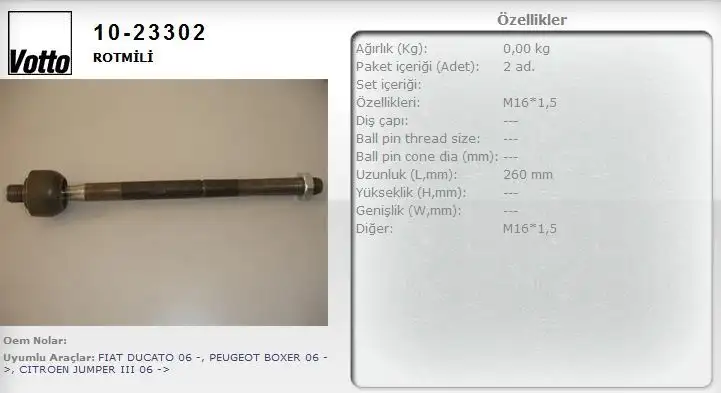 VOTTO 10-23302 Rot Mili 4018A4