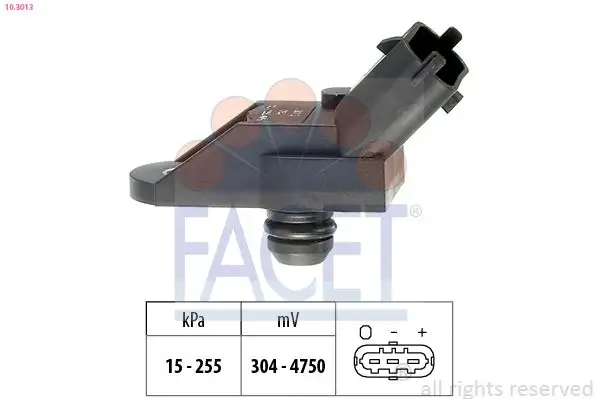 FACET 10.3013 MAP Sensörü 60814775