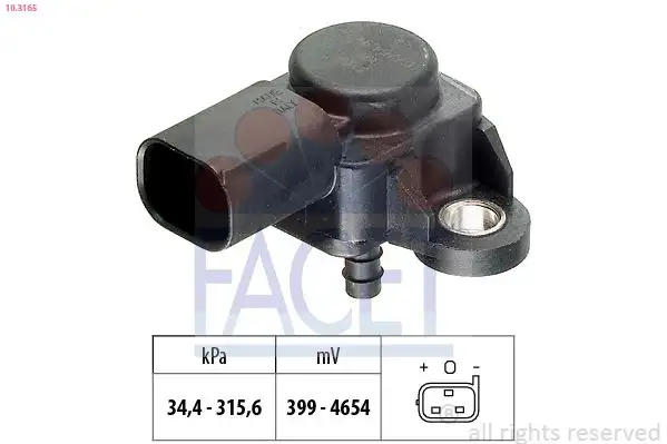 FACET 10.3165 MAP Sensörü