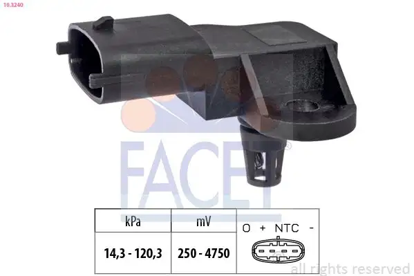 FACET 10.3240 MAP Sensörü 96810880
