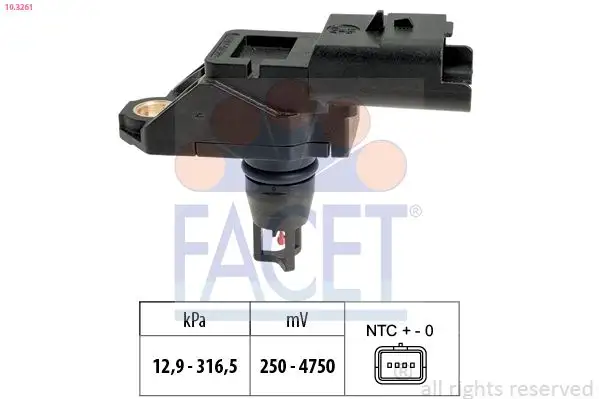 FACET 10.3261 MAP Sensörü