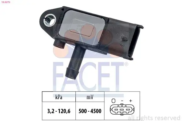 FACET 10.3273 Egzoz Basınç Sensörü