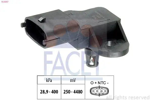 FACET 10.3357 MAP Sensörü 31405341