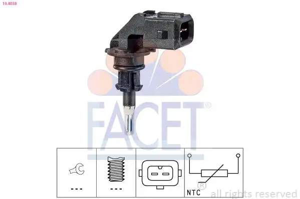 FACET 10.4038 Hava Filtre Sensörü 13627792203