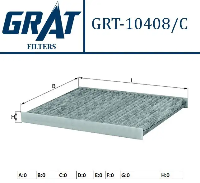 GRAT 10408C Polen Filtresi (Karbonlu) 9S5119G244AA