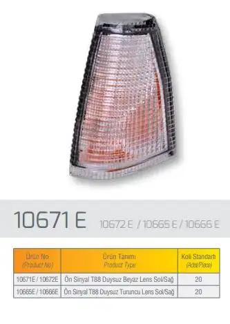 FARBA 10671D Sinyal Lambası (Sol)
