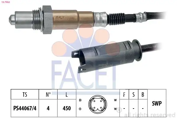 FACET 10.7962 Oksijen Sensörü 11787512002