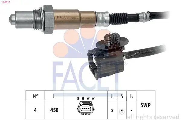 FACET 10.8117 Oksijen Sensörü 8200761588