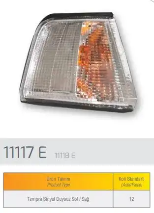 FARBA 11118D Sinyal Lambası (Sağ) 9943063