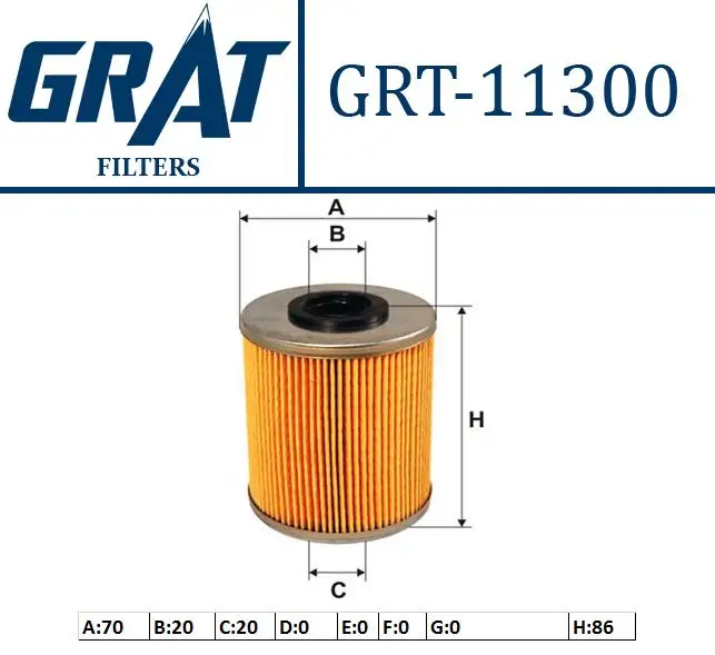 GRAT 11300 Yakıt Filtresi 7701475229