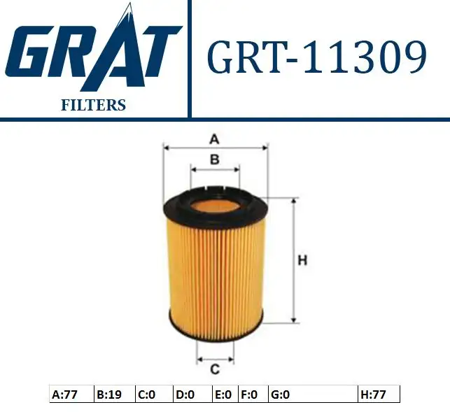 GRAT 11309 Yakıt Filtresi 7701206119