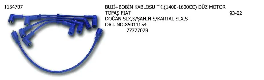ÜNÜVAR 1154707 Buji Kablosu