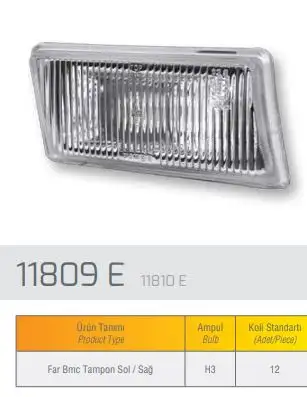 FARBA 11809E Sis Farı (Sol)