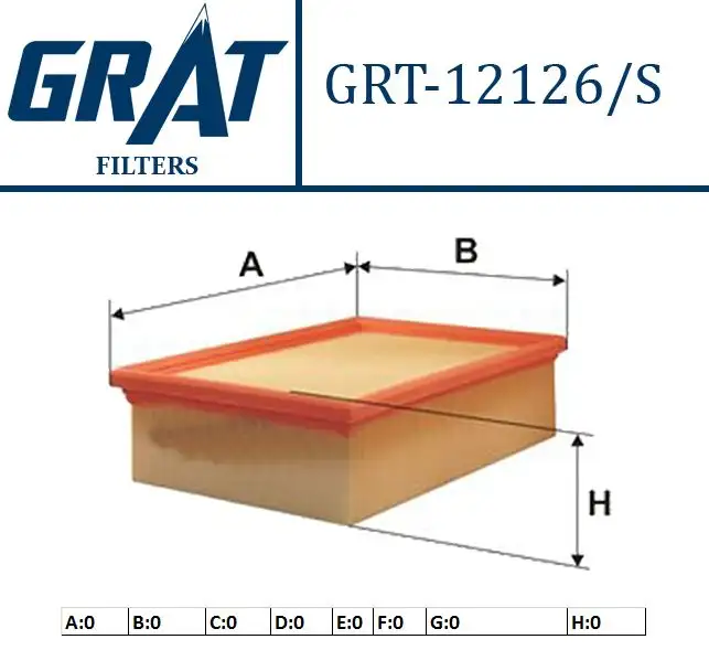 GRAT 12126S Hava Filtresi 1444CE