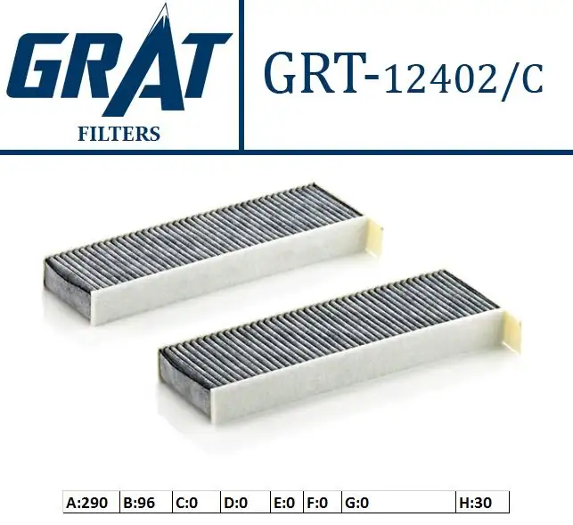 GRAT 12402C Polen Filtresi (Karbonlu) 6447XG