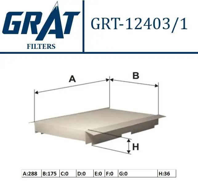 GRAT 124031 Polen Filtresi 6447NT